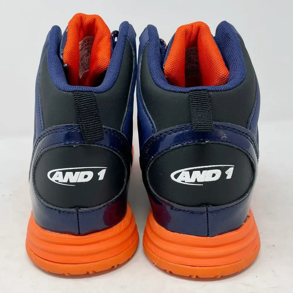 AND1 Show Out Basketball Shoes Blue Black Orange Youth Boys Size 6 *NO INSOLES*